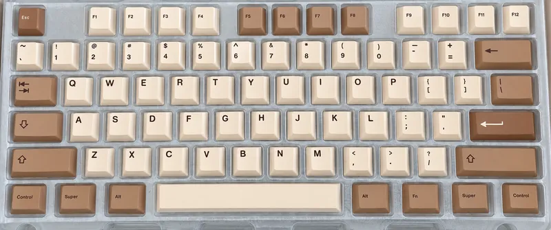 Hipyo Tech Coffee Shop V2 - keycap set in coffee and cream tones