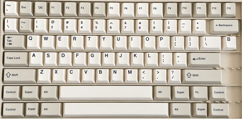 SWG Beige - keycap set in a classic beige finish